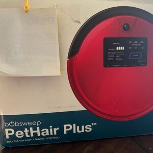 bObsweep PetHair Plus Robotic Vacuum Cleaner - Red